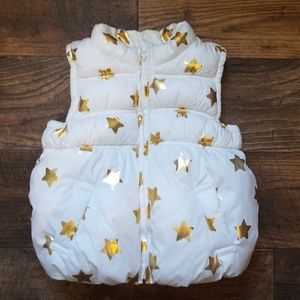Old Navy gold star puffy vest